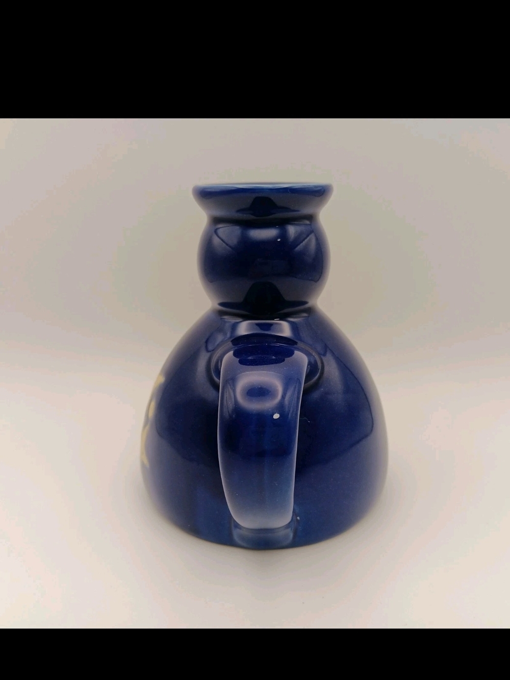 Cobalt Blue Sandstone Candle Holder with Stars - Picture 3 of 14